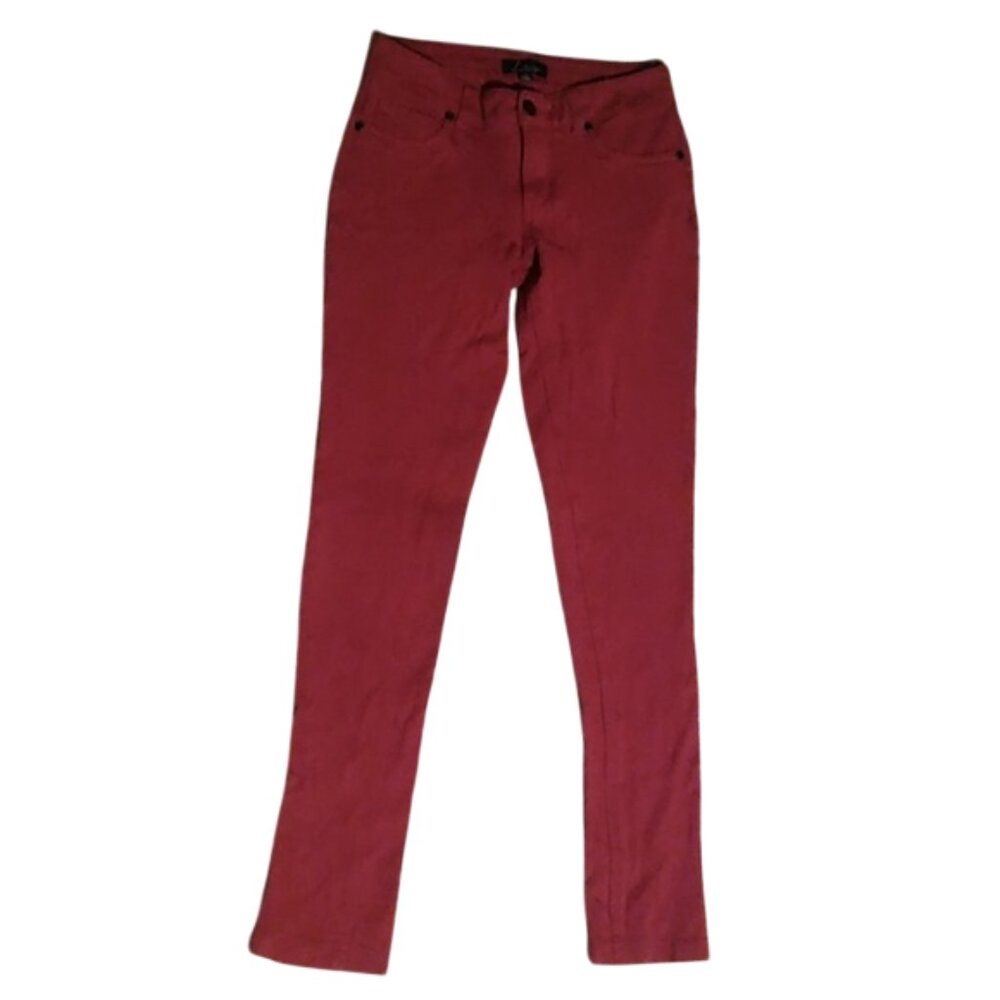 LABISOU, STRETCHY JEANS, COLOR: RED, SIZE: S